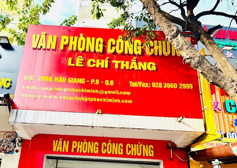 Văn phòng công chứng Q6 – Lê Chí Thắng cung cấp đa dạng dịch vụ