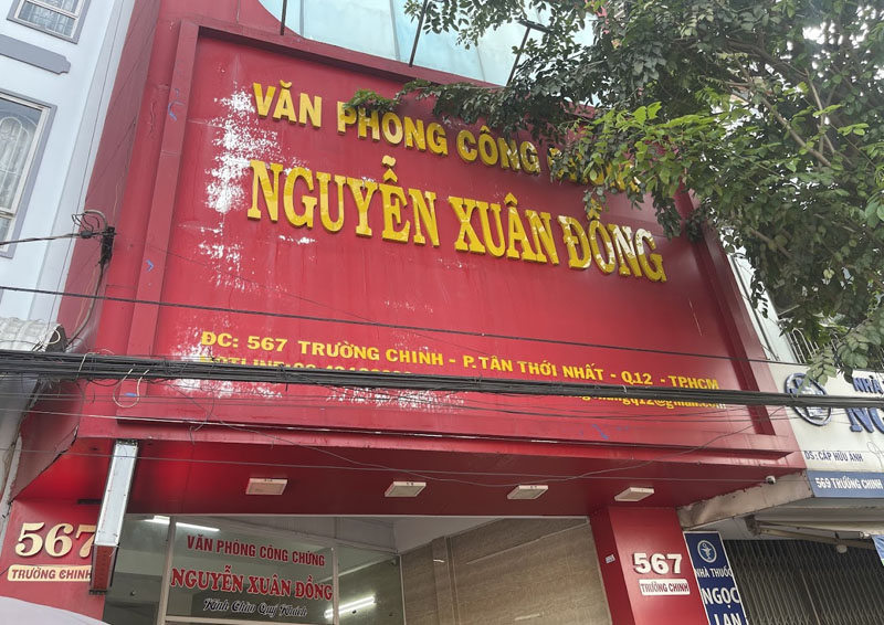 Địa chỉ văn phòng công chứng Quận 12 – Nguyễn Xuân Đồng 