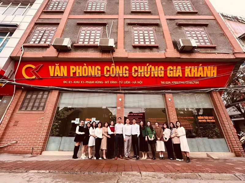 Văn phòng công chứng Gia Khánh với đội ngũ công chứng viên chuyên nghiệp 