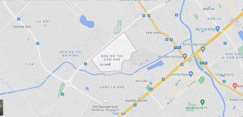 Khu đô thị Văn Khê tọa lạc tại vị trí đắc địa trên mặt đường Lê Văn Lương mở rộng