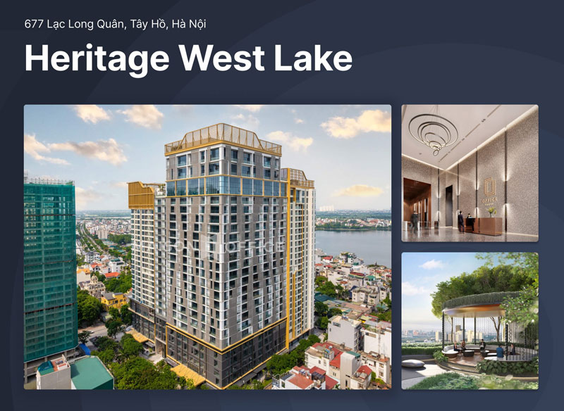 Heritage West Lake mang đến không gian làm việc đẳng cấp 