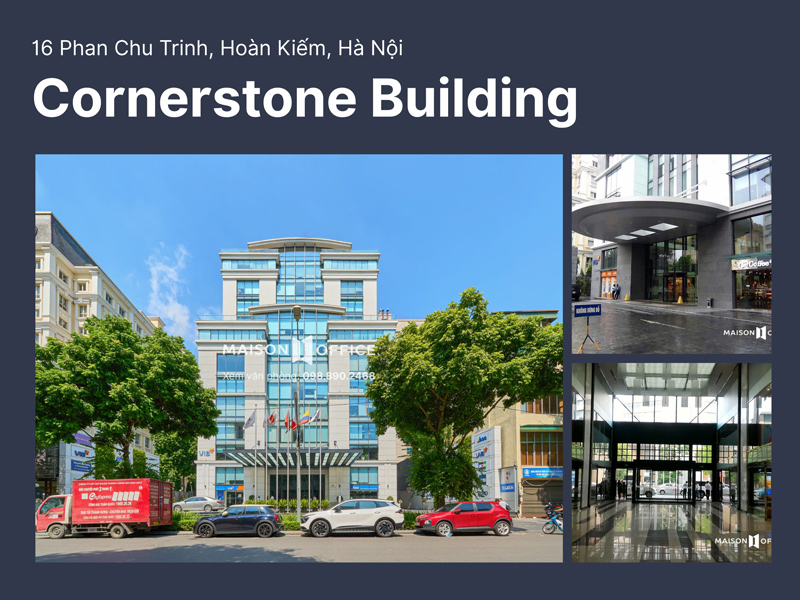 CornerStone Building sở hữu diện tích lớn và kiến trúc bán cổ điển thu hút