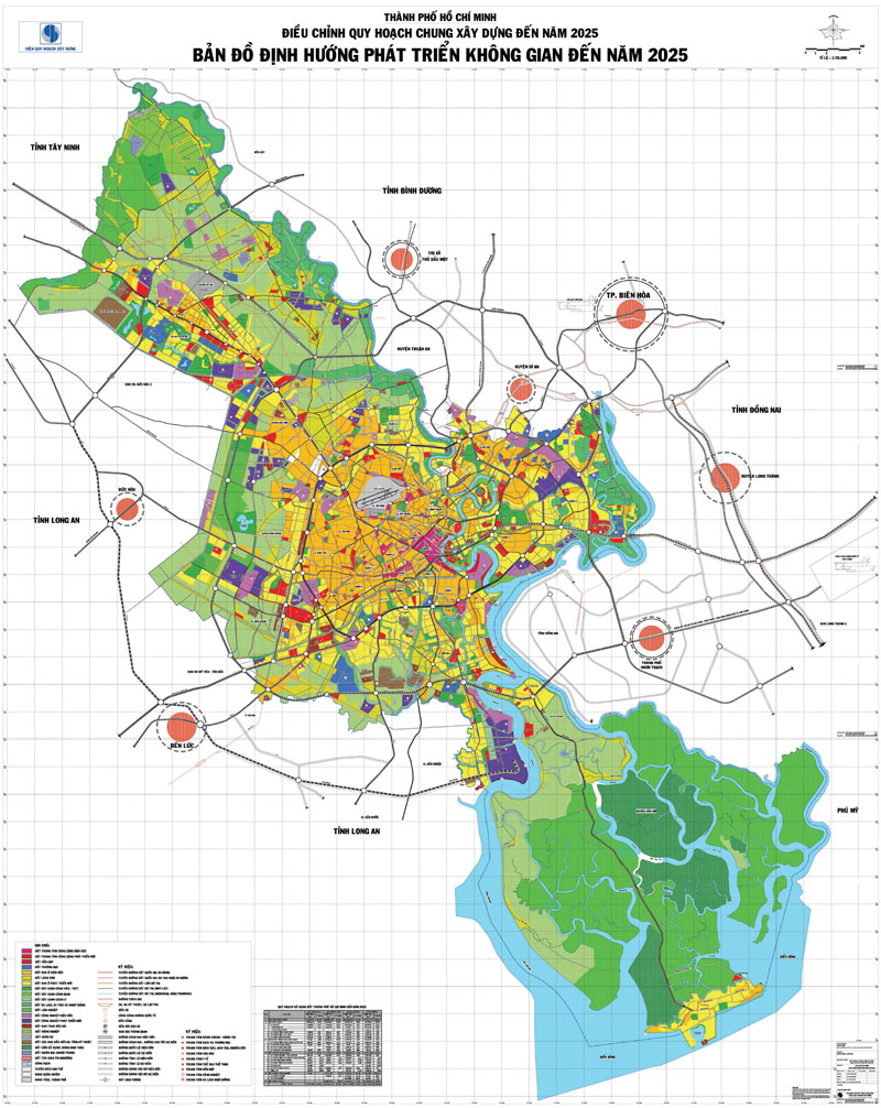Bản đồ quy hoạch thành phố Hồ Chí Minh mới nhất