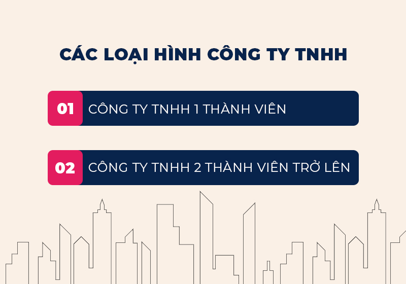 Có 2 loại hình Công ty TNHH