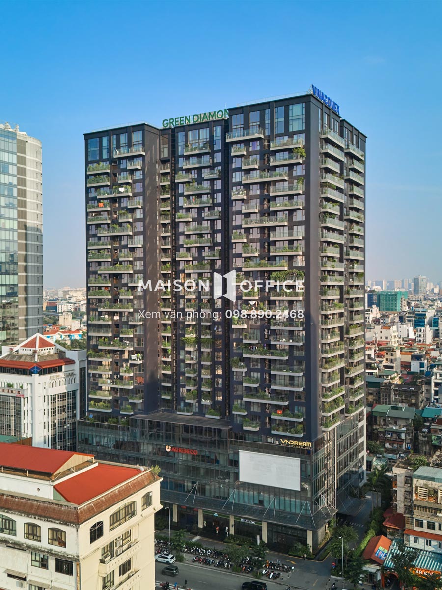 Văn phòng cho thuê Green Diamond Building Láng Hạ