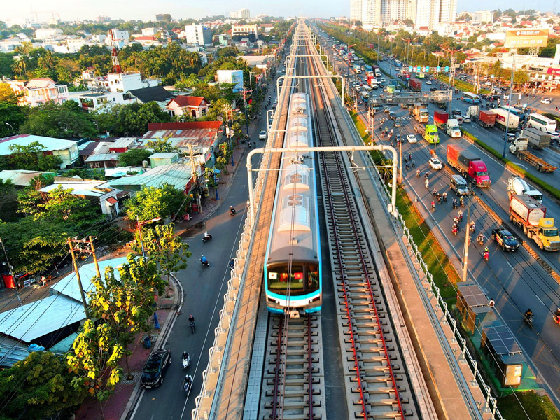 Tuyến Metro số 1 là chiến lược giao thông công cộng quan trọng của TP.HCM