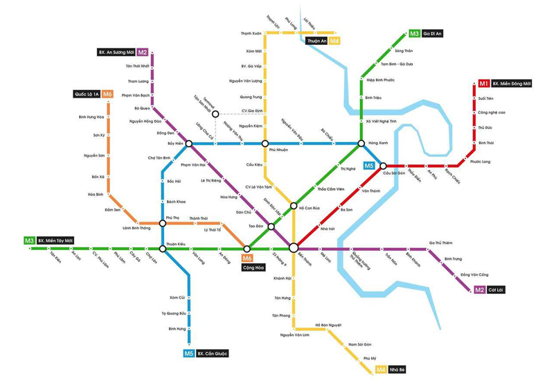 Bản đồ Metro TPHCM