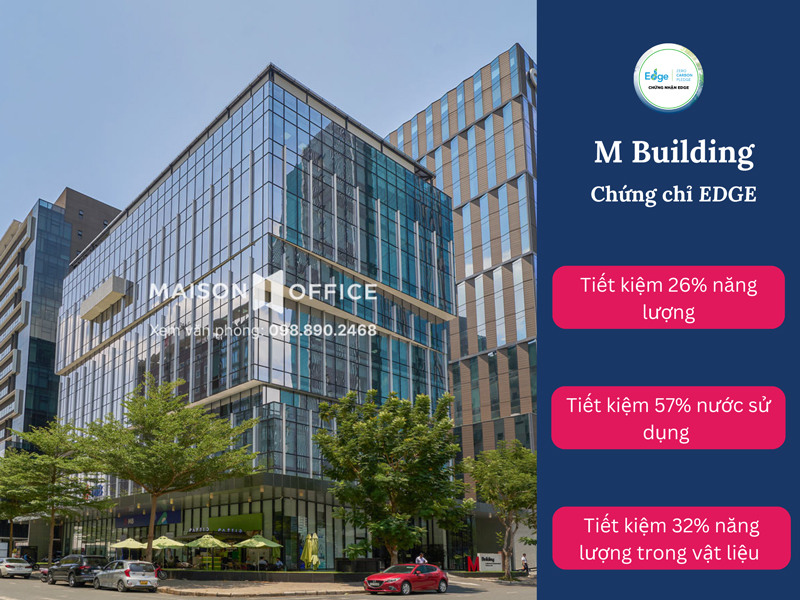 Tòa nhà văn phòng M Building đạt chứng chỉ EDGE 