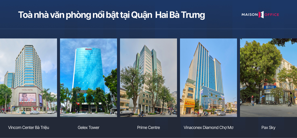 Top tòa văn phòng nổi bật Quận Hai Bà Trưng