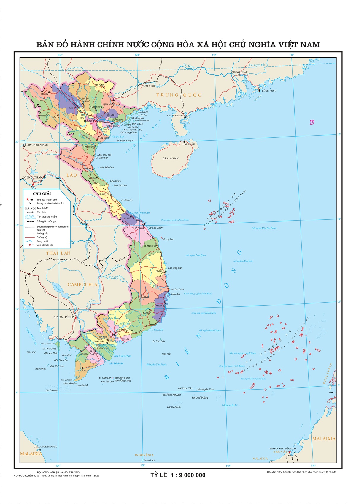 Bản đồ Việt Ban 34 tỉnh