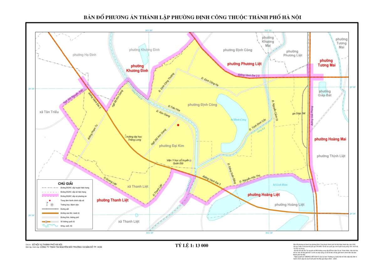 Sáp nhập phường Hà Nội: Tên phường mới & bản đồ chi tiết