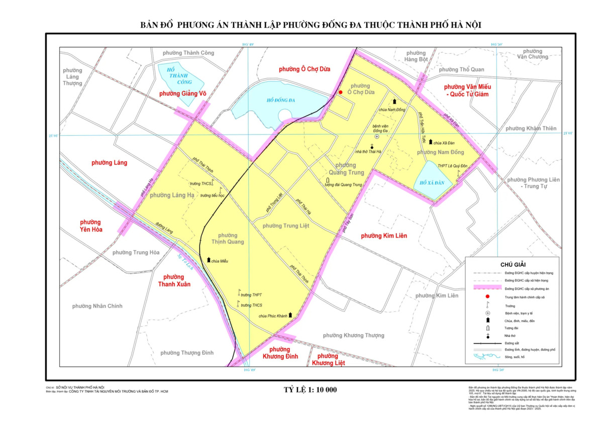 Sáp nhập phường Hà Nội: Tên phường mới & bản đồ chi tiết