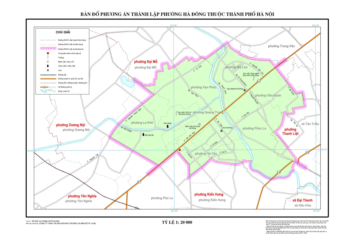 Sáp nhập phường Hà Nội: Tên phường mới & bản đồ chi tiết