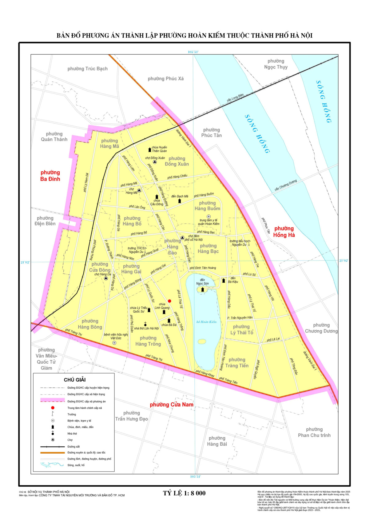 Sáp nhập phường Hà Nội: Tên phường mới & bản đồ chi tiết