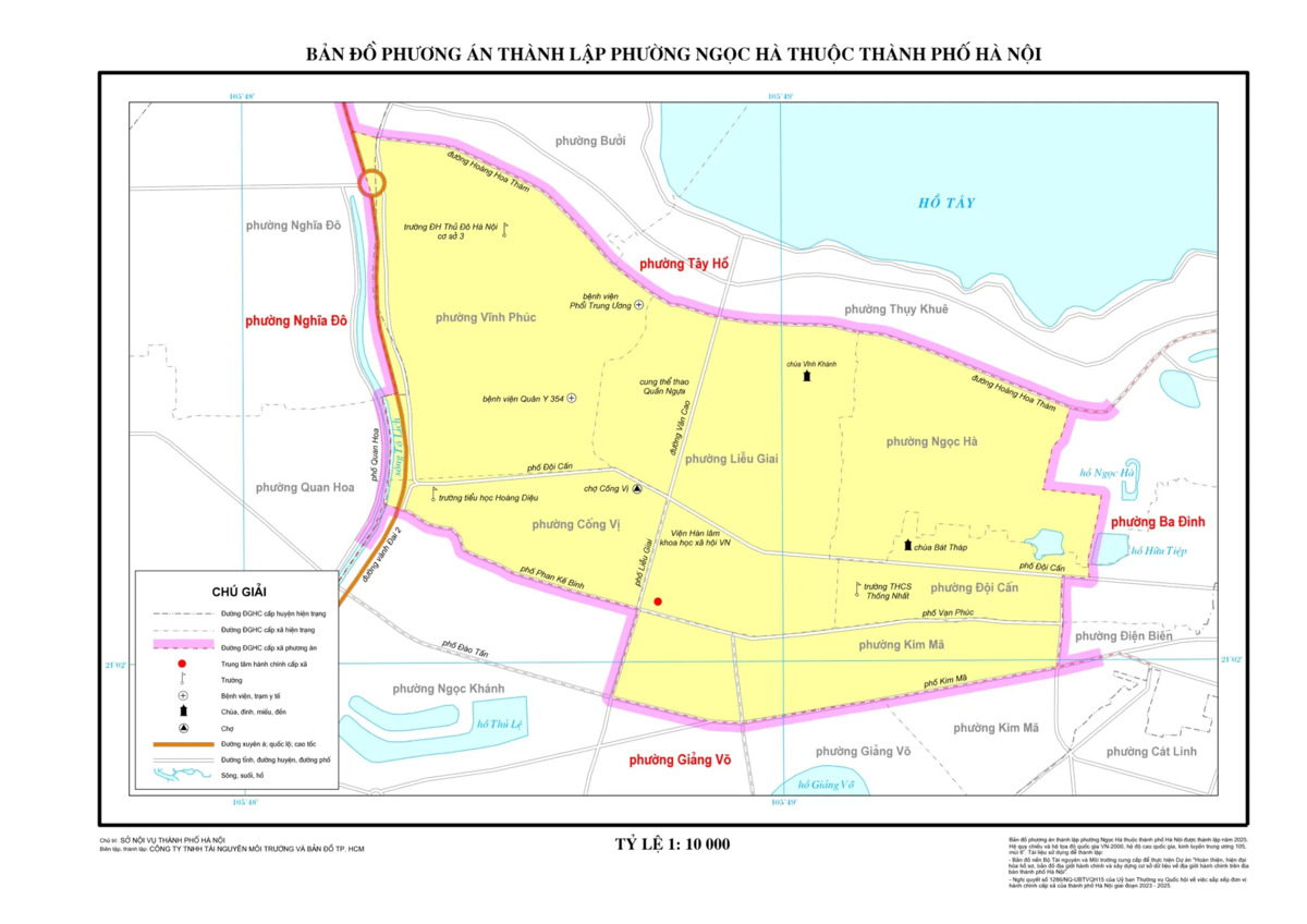 Sáp nhập phường Hà Nội: Tên phường mới & bản đồ chi tiết