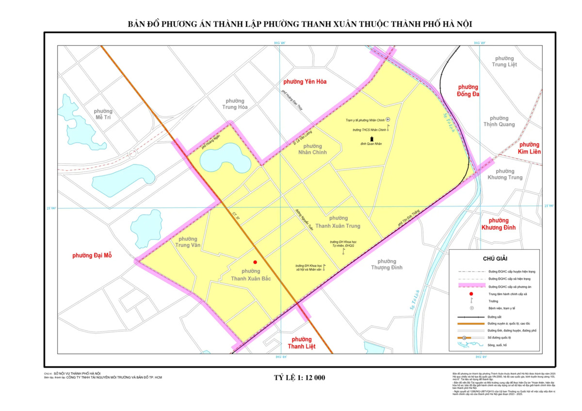 Sáp nhập phường Hà Nội: Tên phường mới & bản đồ chi tiết