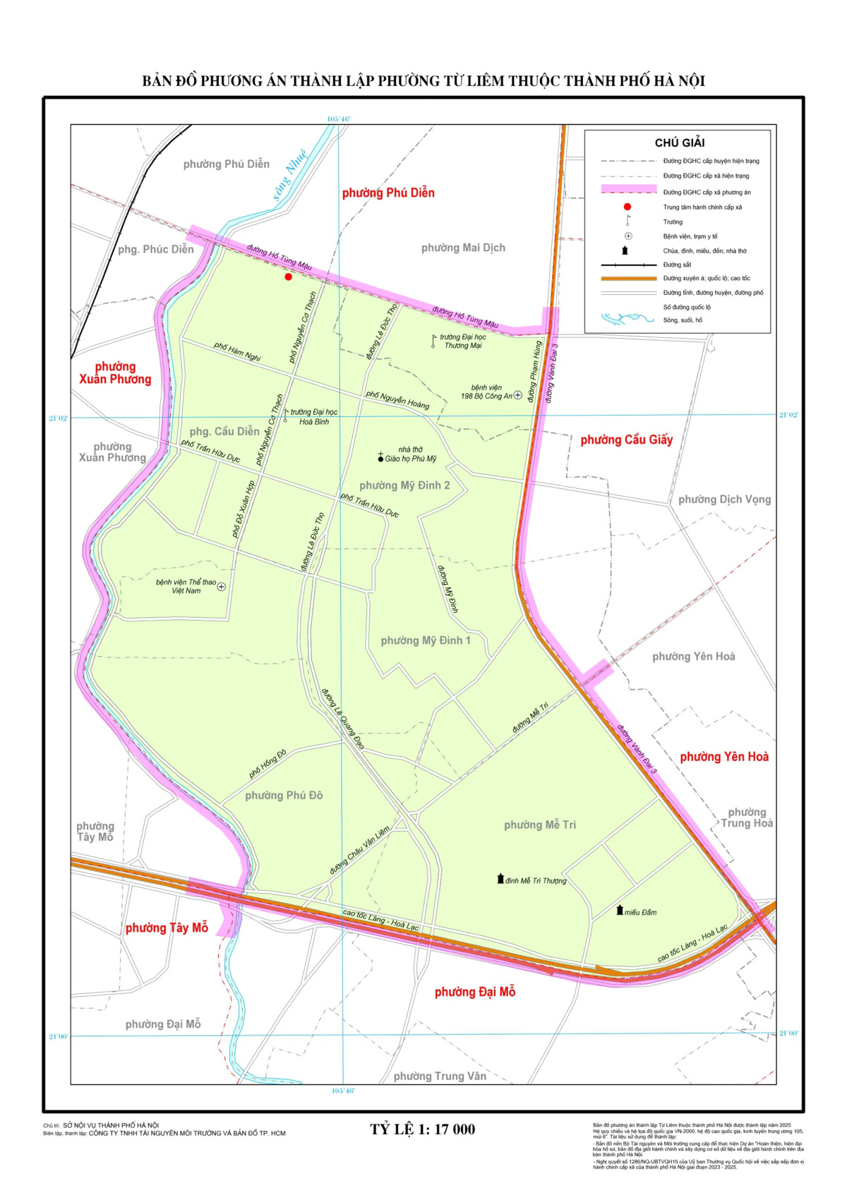 Bản đồ Phường Từ Liêm