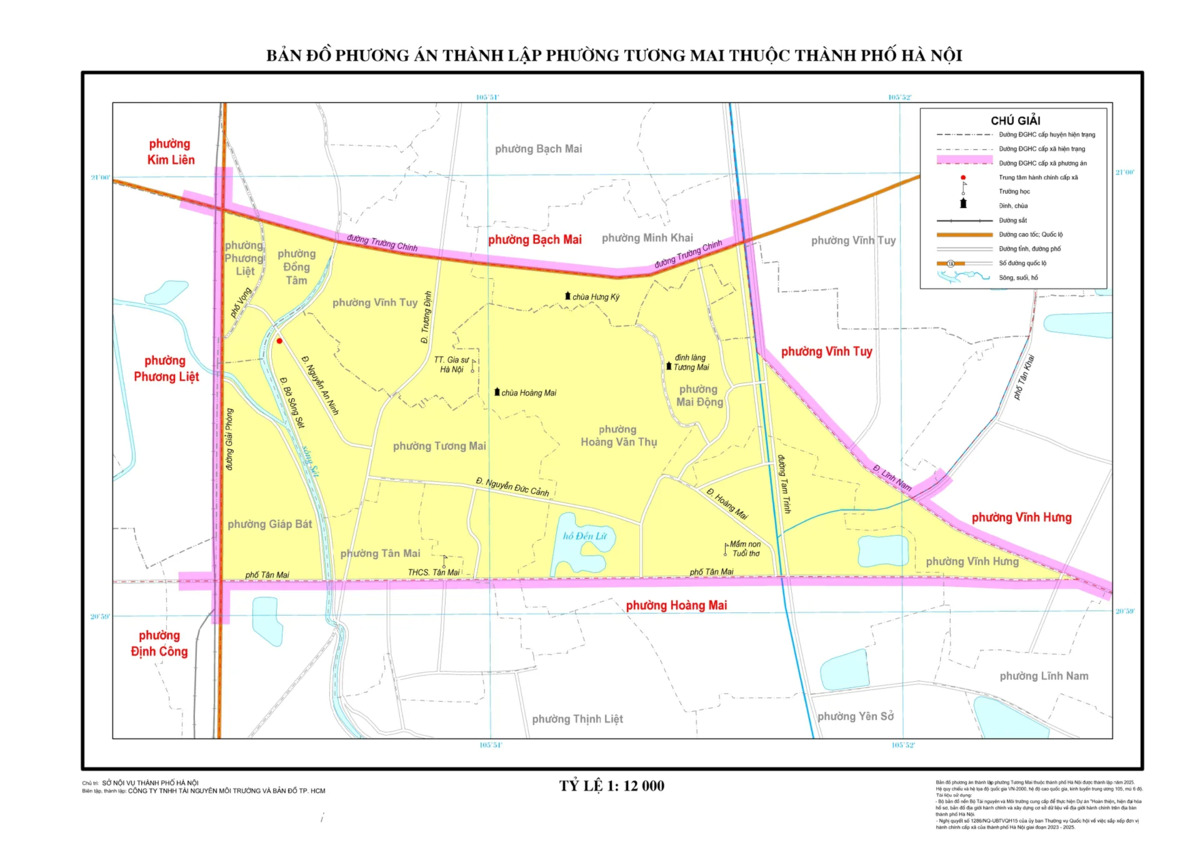 Sáp nhập phường Hà Nội: Tên phường mới & bản đồ chi tiết