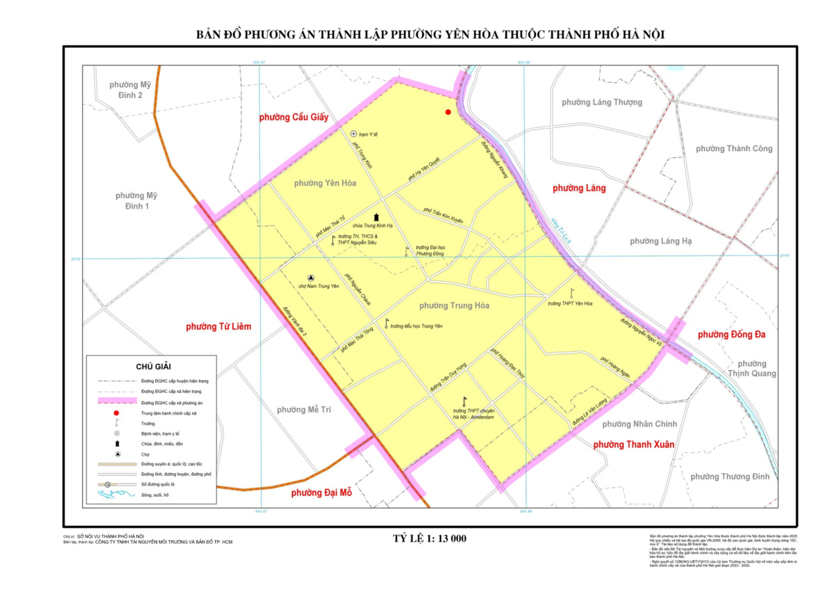 Sáp nhập phường Hà Nội: Tên phường mới & bản đồ chi tiết