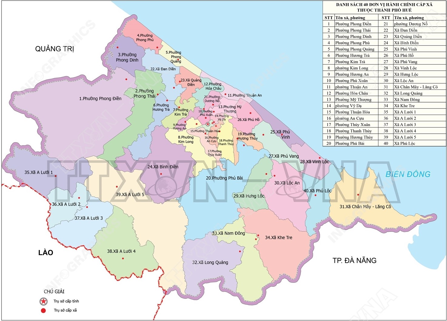 Bản đồ Thành phố Huế