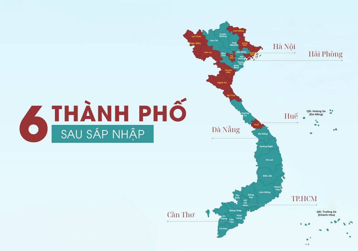 thành phố việt nam sau sáp nhập