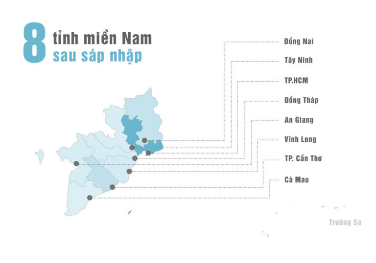 Chi tiết tên gọi các tỉnh miền Nam sau sáp nhập [07/2025]