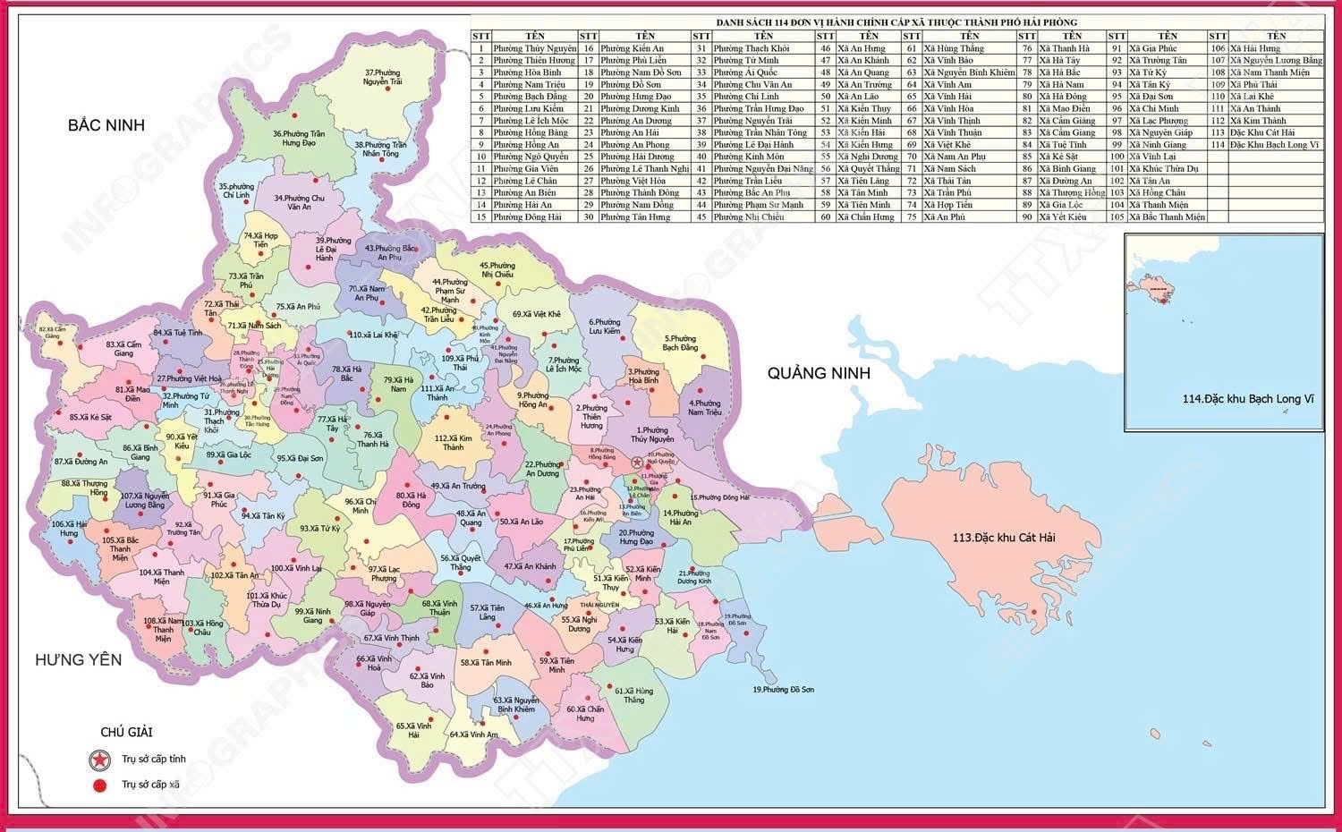 Bản đồ Thành phố Hải Phòng