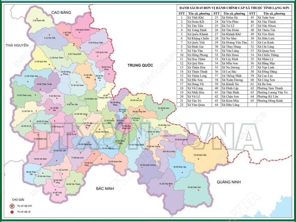 Bản đồ tỉnh Lạng Sơn
