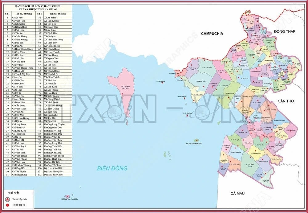 Bản đồ tỉnh An Giang