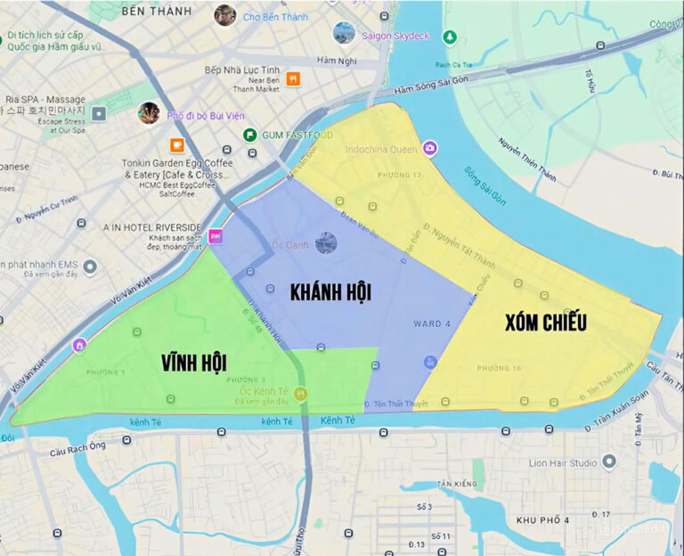 Sáp nhập phường Quận 4: Tên gọi phường mới & bản đồ