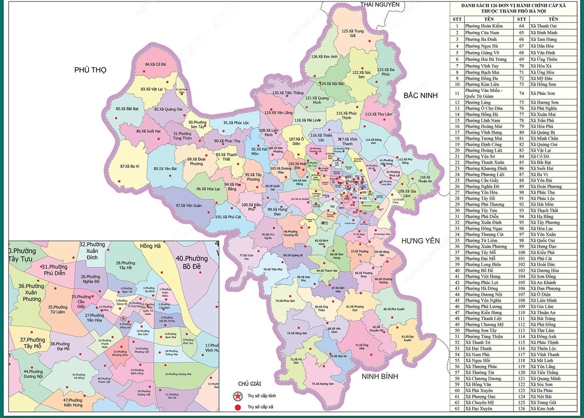 Bản đồ Thành phố Hà Nội