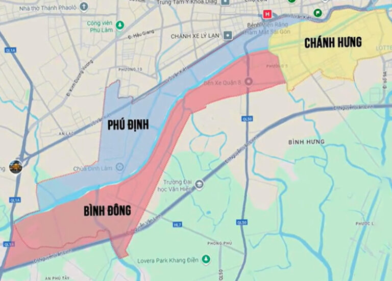 Sáp nhập phường Quận 8: Tên gọi phường mới & bản đồ