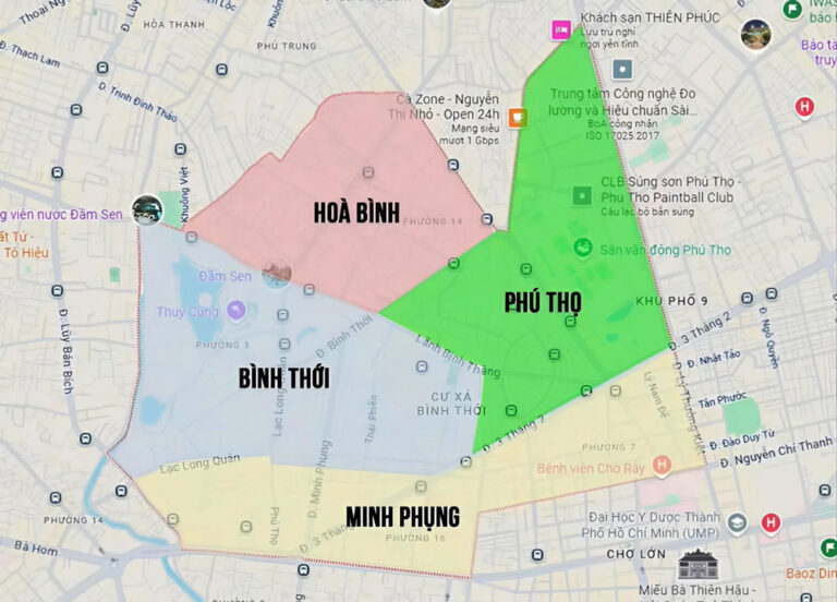 Sáp nhập phường Quận 11: Tên gọi phường mới & bản đồ