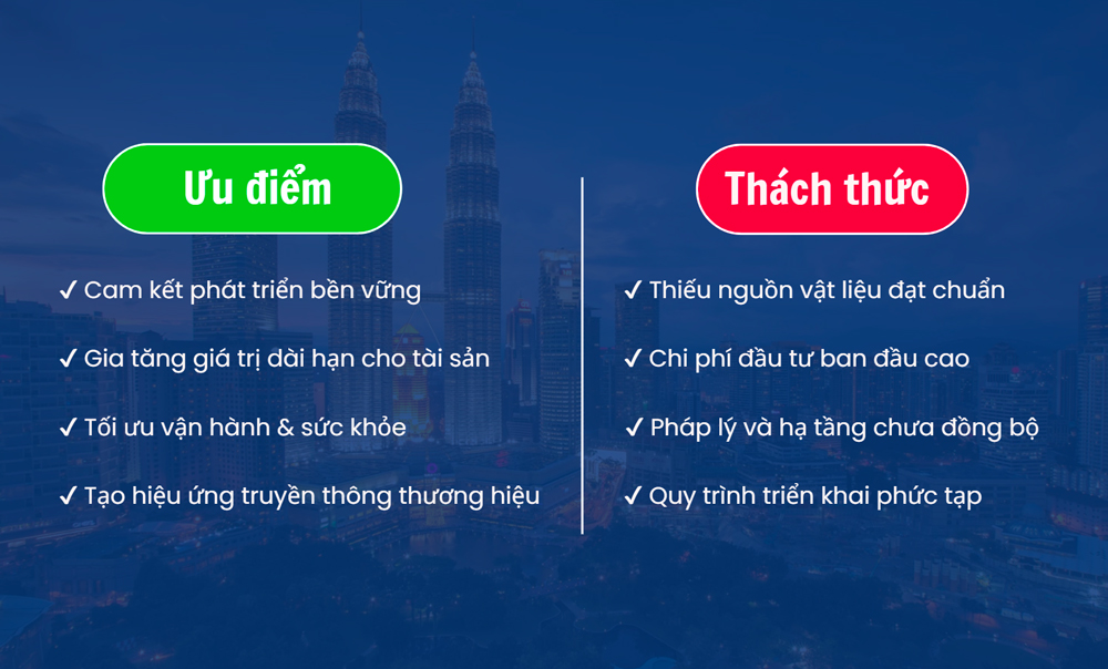 Ưu điểm và thách thức khi triển khai Living Building Challenge tại Việt Nam