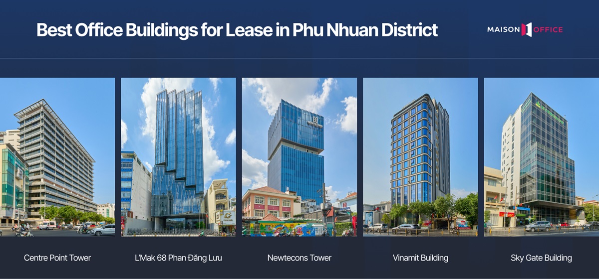 Top 5 best office buildings for lease in Phu Nhuan this quarter