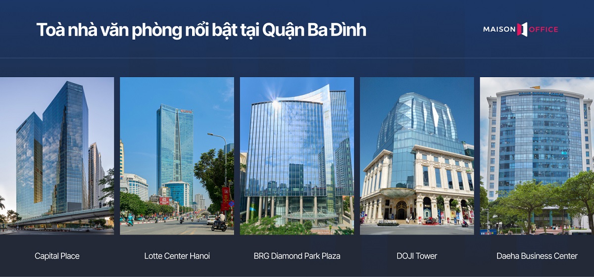 Tòa nhà văn phòng nổi bật quận Ba Đình