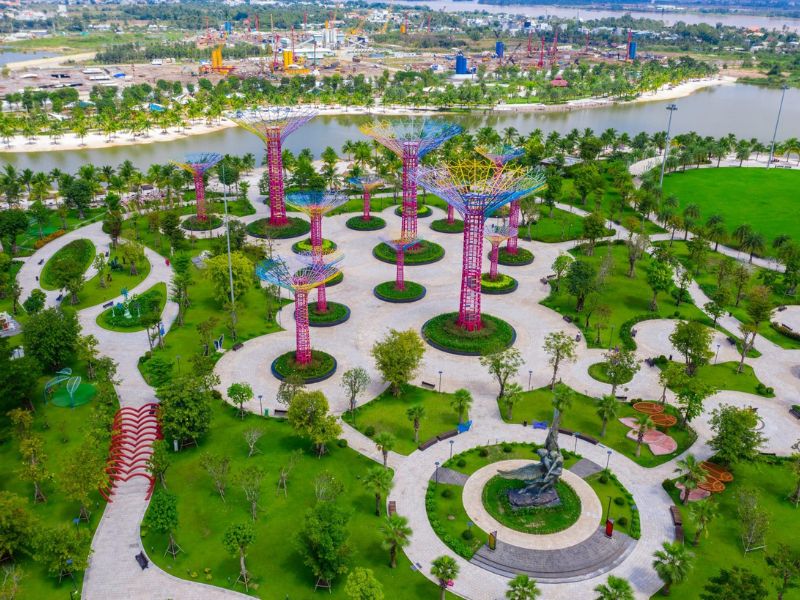 Công viên giải trí ánh sáng Vinhomes Grand Park đẹp