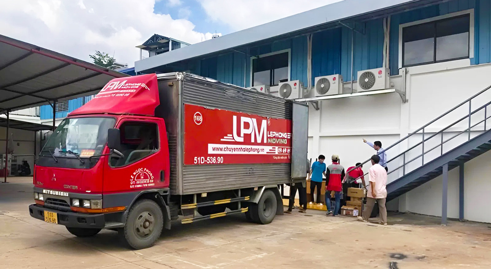 Dịch vụ chuyển kho xưởng LephongMoving 