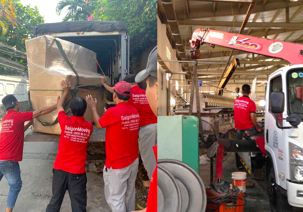 Dịch vụ chuyển kho xưởng Saigon Moving 