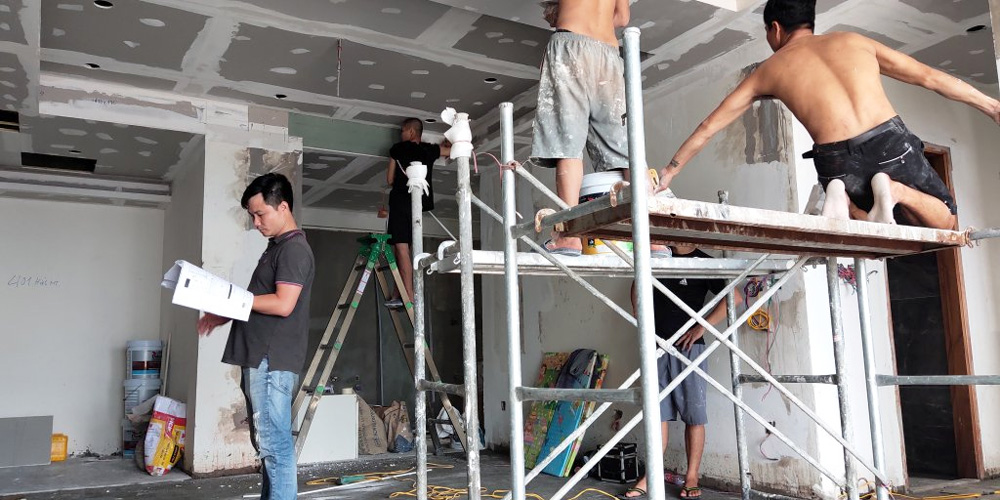 Hoàn trả mặt bằng văn phòng cần khôi phục và sơn sửa lại hiện trạng 