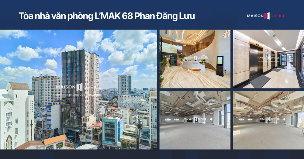 Không gian làm việc và tiện ích tại tòa nhà văn phòng L’MAK 68 Phan Đăng Lưu