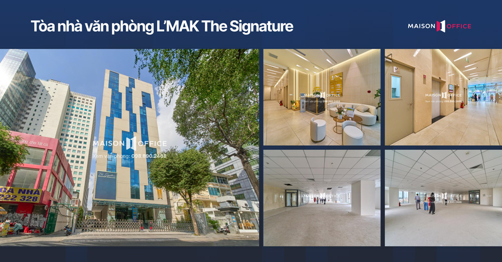 Không gian làm việc và tiện ích tại tòa nhà văn phòng L'MAK The Signature