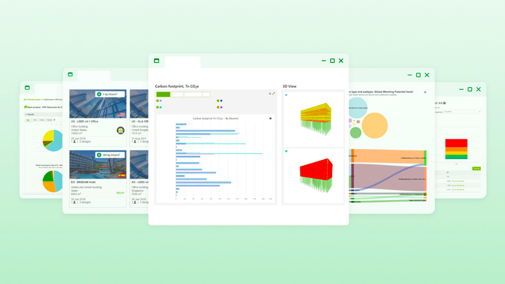 Phần mềm đánh giá vòng đời tòa nhà One Click LCA 