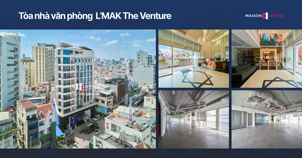 Không gian làm việc và tiện ích tại tòa nhà văn phòng L’MAK The Venture