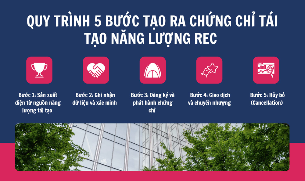 Quy trình 5 bước tạo ra chứng chỉ tái tạo năng lượng REC 