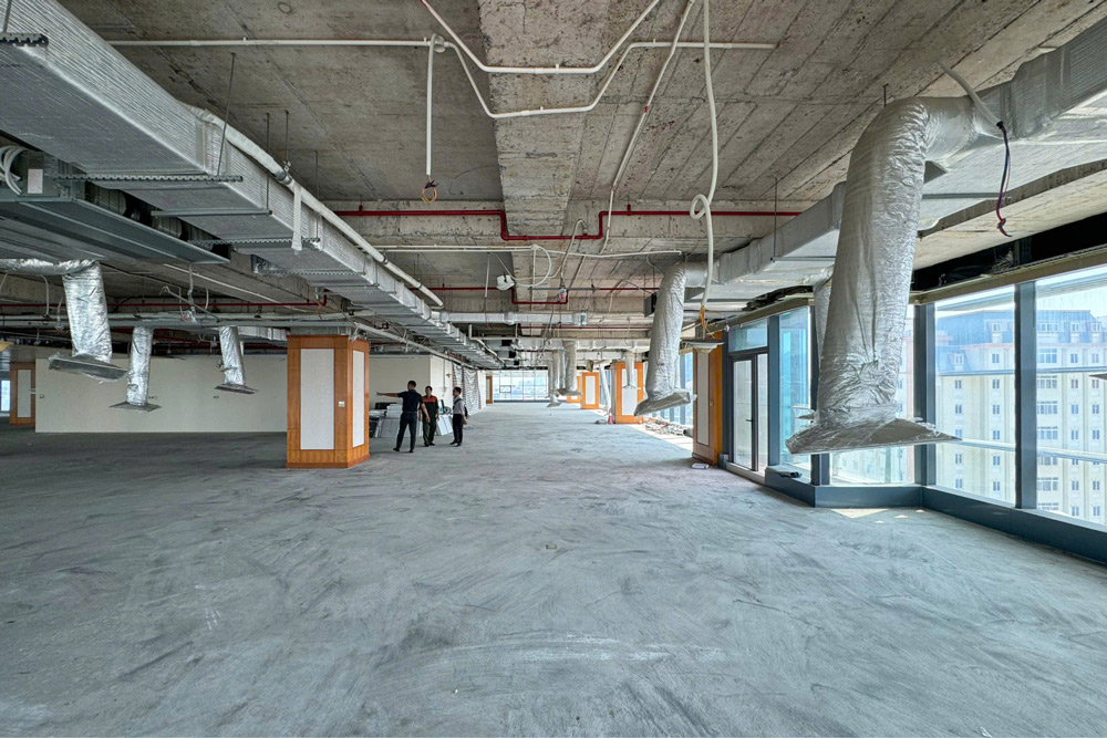 Bảng chi phí setup văn phòng thô và hoàn thiện tại Quận 1