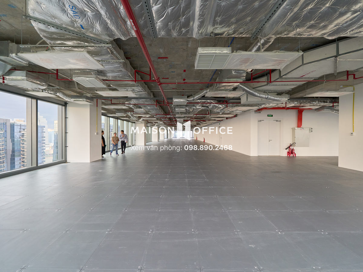Văn phòng thô là mặt bằng ở trạng thái nguyên bản, chưa có các hạng mục hoàn thiện