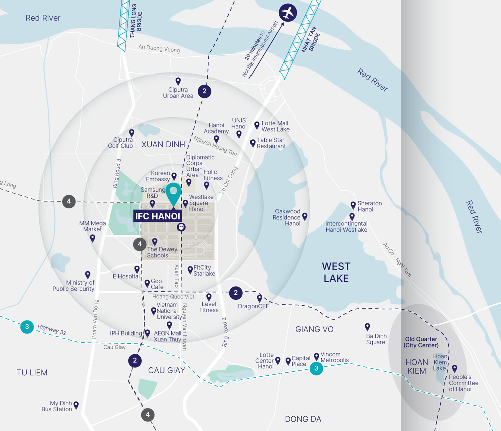 Vị trí tòa nhà IFC Hanoi