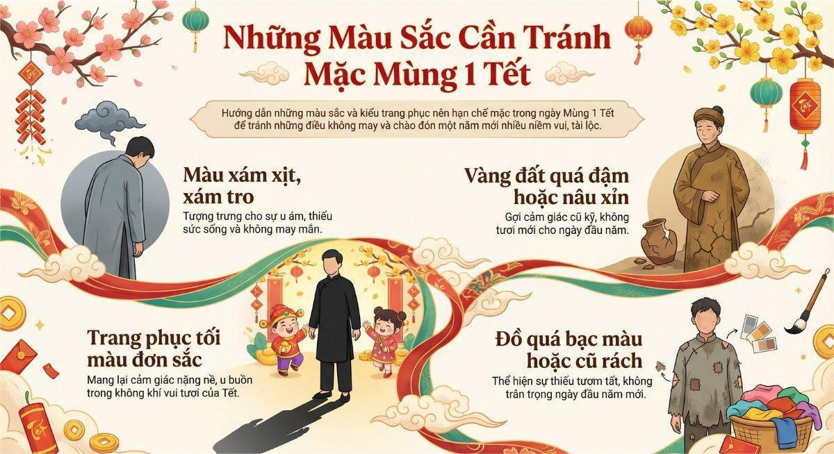 Hạn chế các tông màu xám hoặc vàng đất quá đậm để tránh gây cảm giác trì trệ