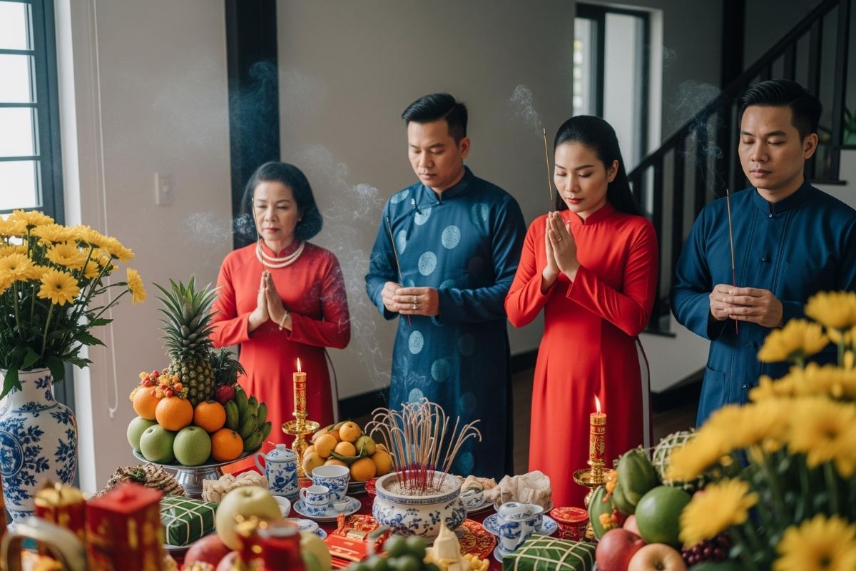 Đọc văn khấn với tâm thế thành kính để cầu mong một năm mới Bính Ngọ an lành